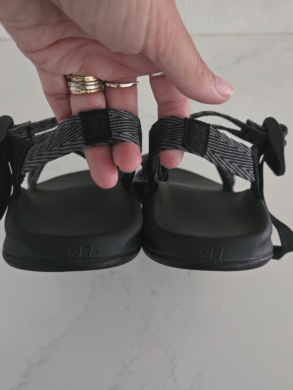 Chaco Z/Cloud X2 Sandal Adjustable Double Strap Hiking Adventure Limb Black Sz 7 - Picture 4 of 7